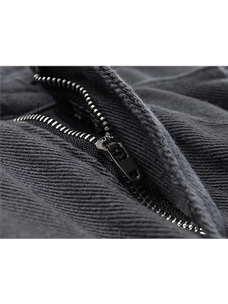 Grey Mini Skirts Womens 2022 High Waist Cargo Skirt Fashion Autumn Winter Woman Skirt Streetwear Short Skirts Pockets For Women